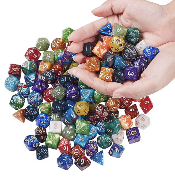 Polyhedral dice set (random colors) - Image 2